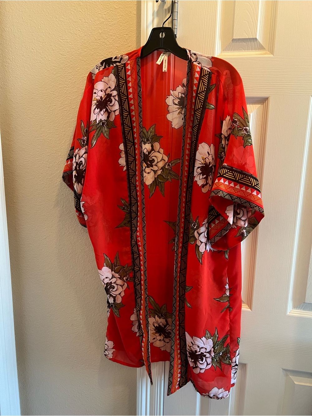 Live 4 Truth Red Floral Kimono Jacket